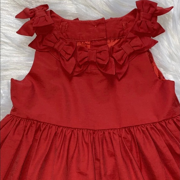 Janie and Jack Red Bow Special Occassion Christmas Holiday Dress 18M 24M - Picture 2 of 7
